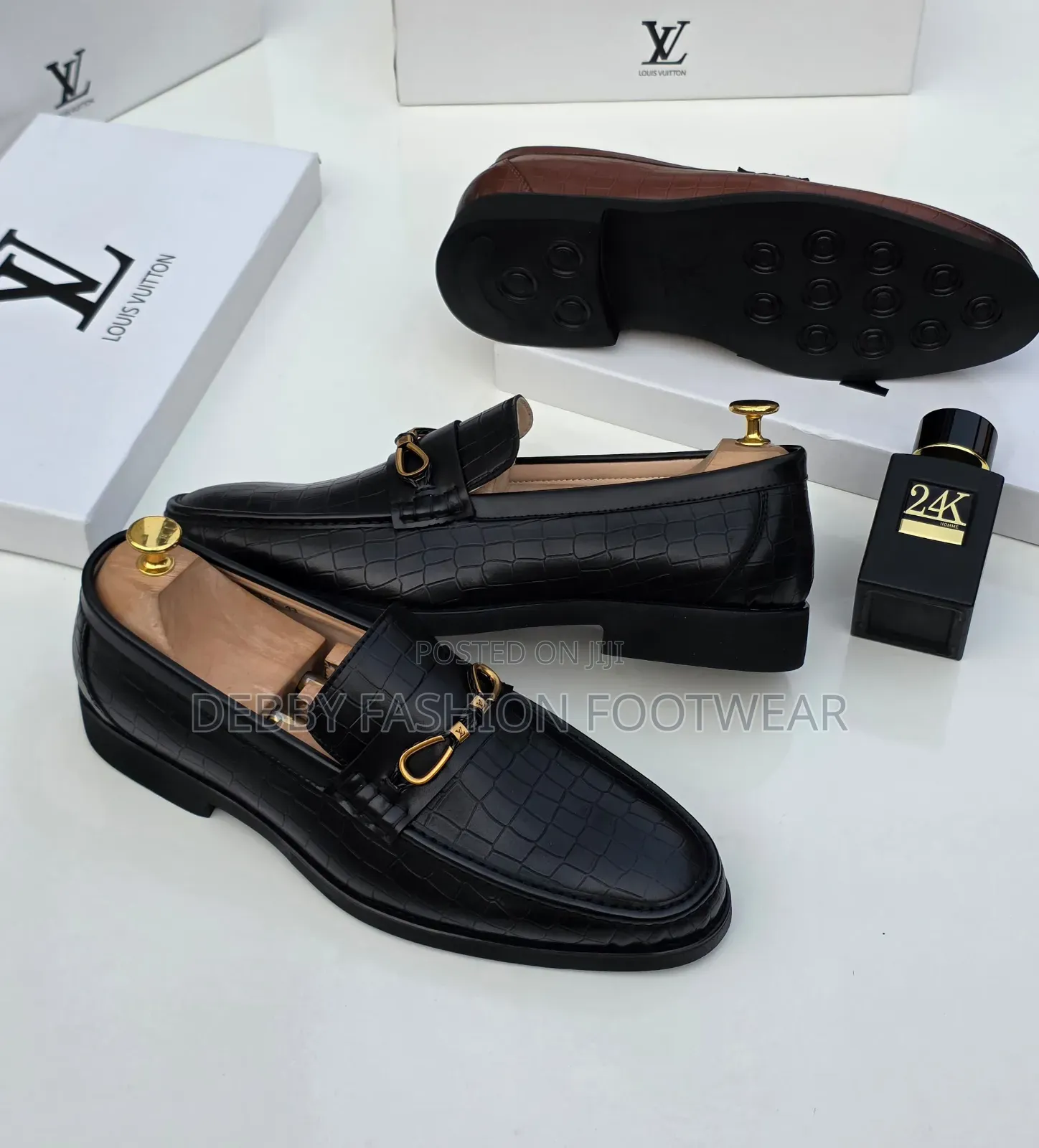 Premium Louis Vuitton Men Shoe *Black 40_______46* *Brown 41 43 45