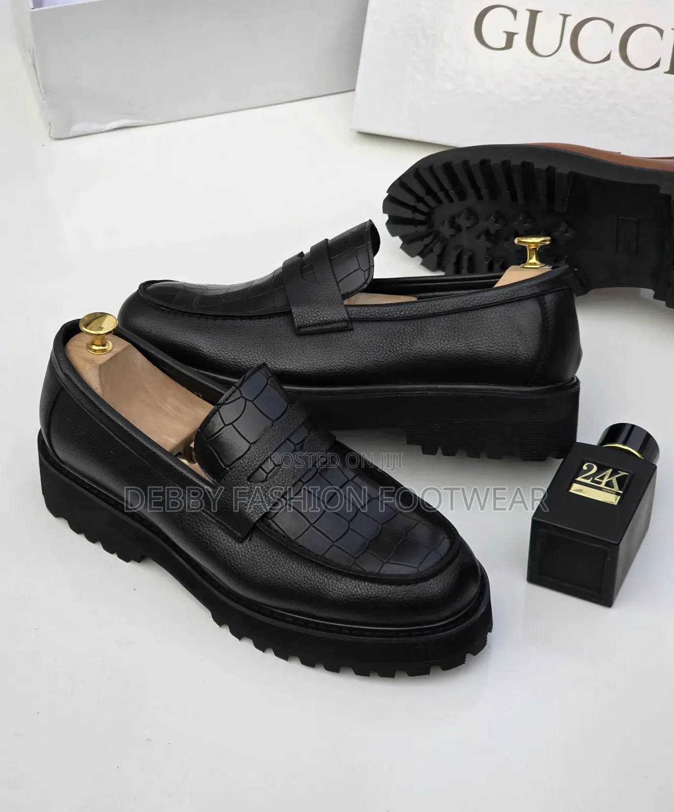 Premium Louis Vuitton Men Shoe *Black 40_______46* *Brown 41 43 45