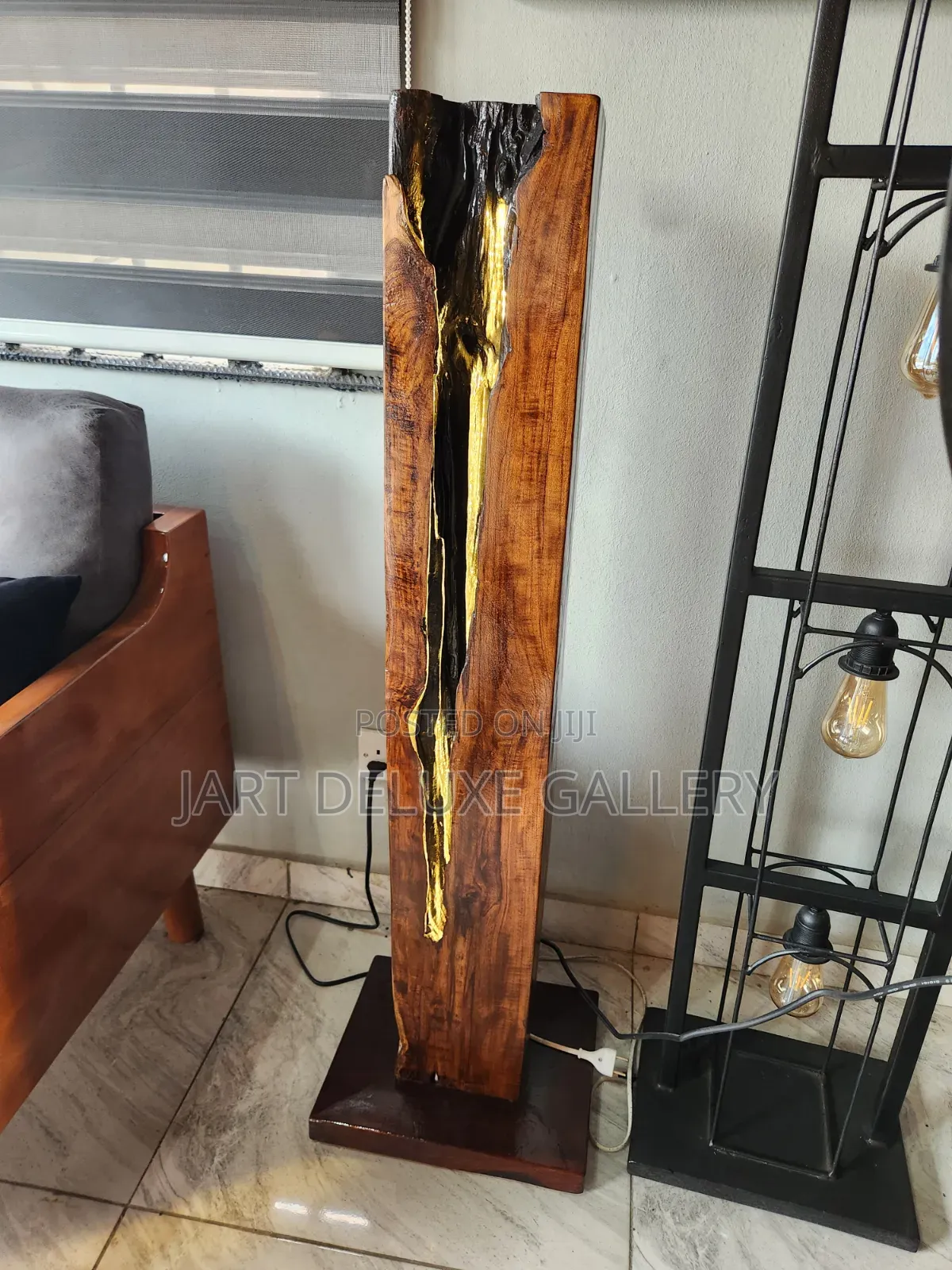 Decorative Rustic Wooden Standing Light