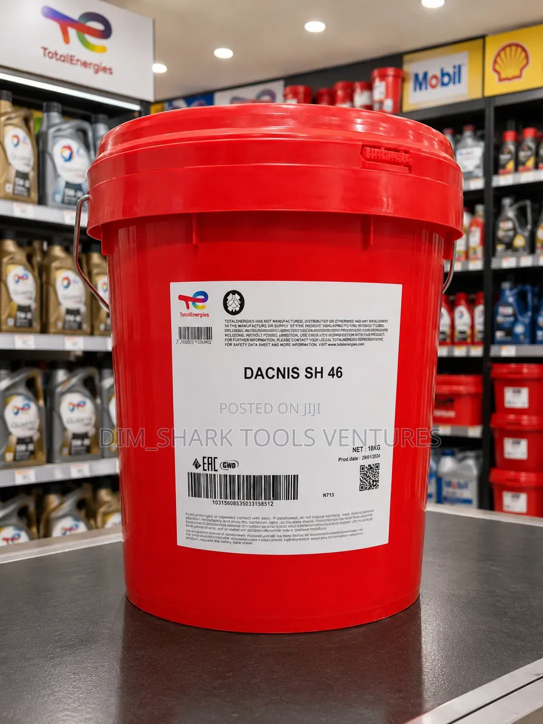 18kg of TotalEnergies Dacnis SH 46 Synthetic Air Compressor Lubricant