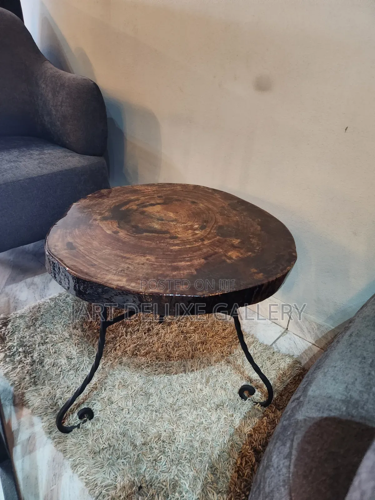 Wooden Epoxy Coated Coffee Table