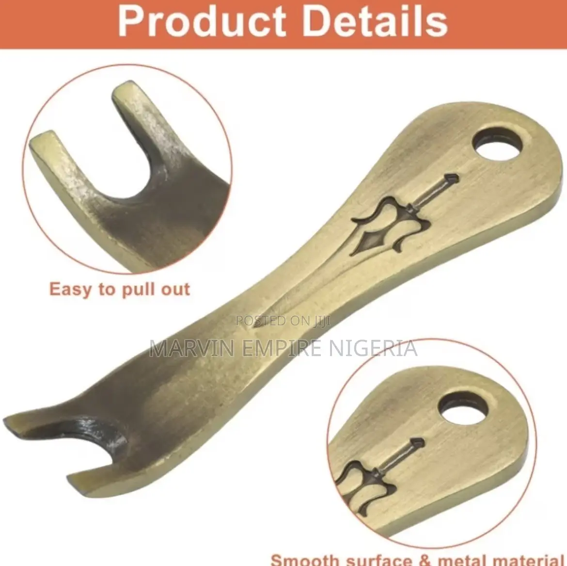 Guitar Bridge Pins Bronze Acoustic Pegs Remover Extractor, Metal Knob