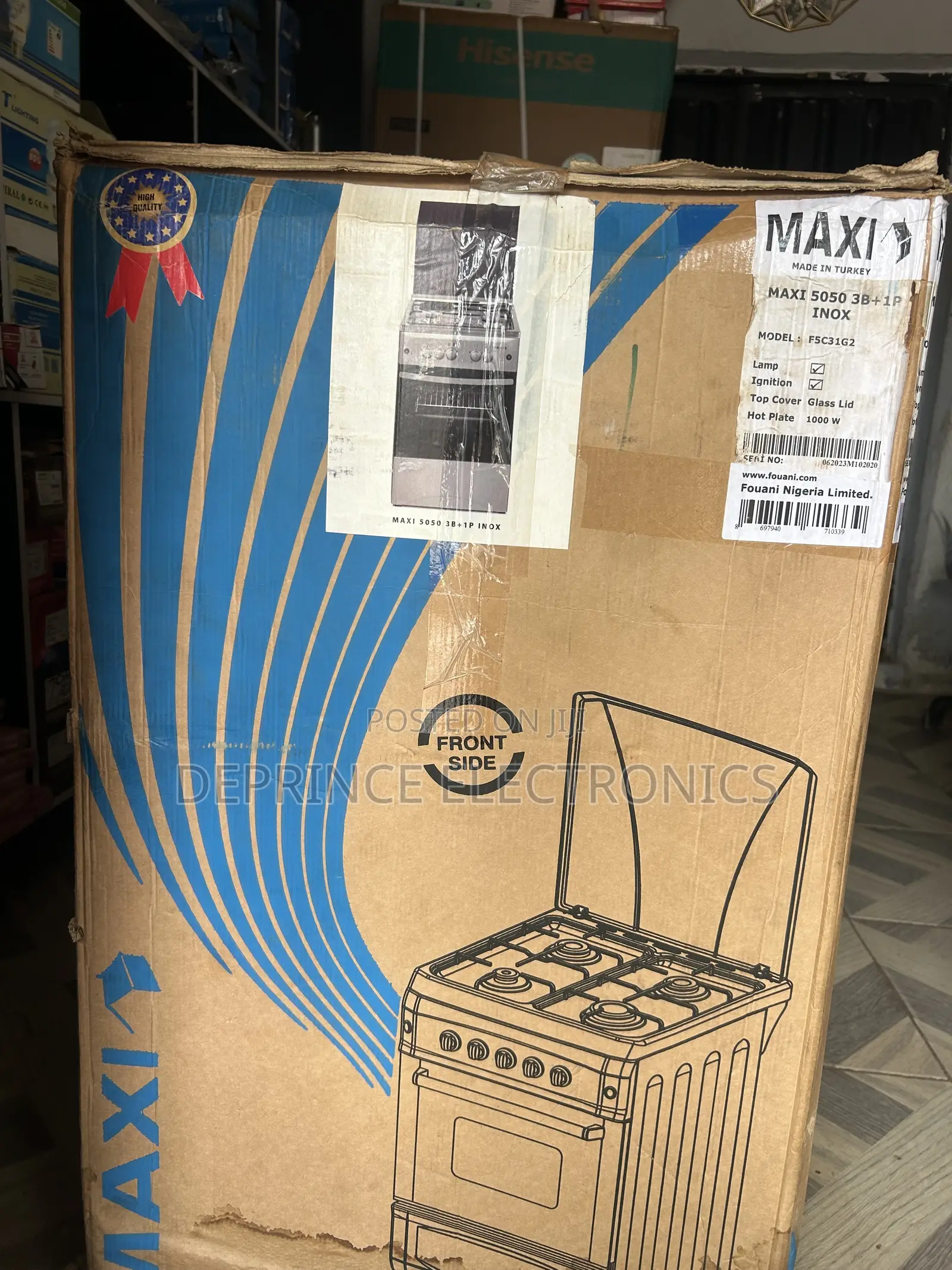 Maxi Oven Cooking Gas 50 by 50