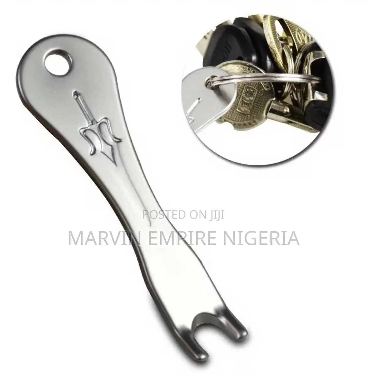 1pc Silvery Metal Acoustic Guitar Peg Removal With Hook Hole