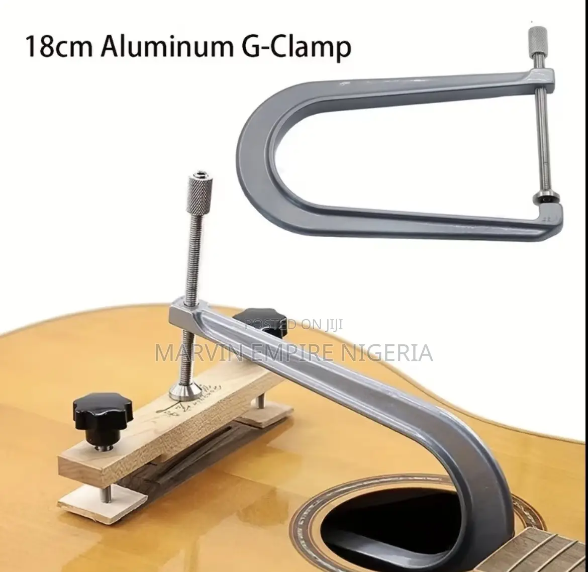 Aluminum Alloy Acoustic Guitar Bridge Repair Tool 180G Clamp Bond