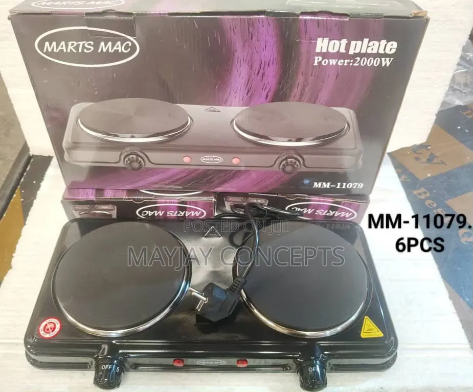 MARTS MAC MM-11079 Double Hot Plate 2000W | 2 Electric Burners