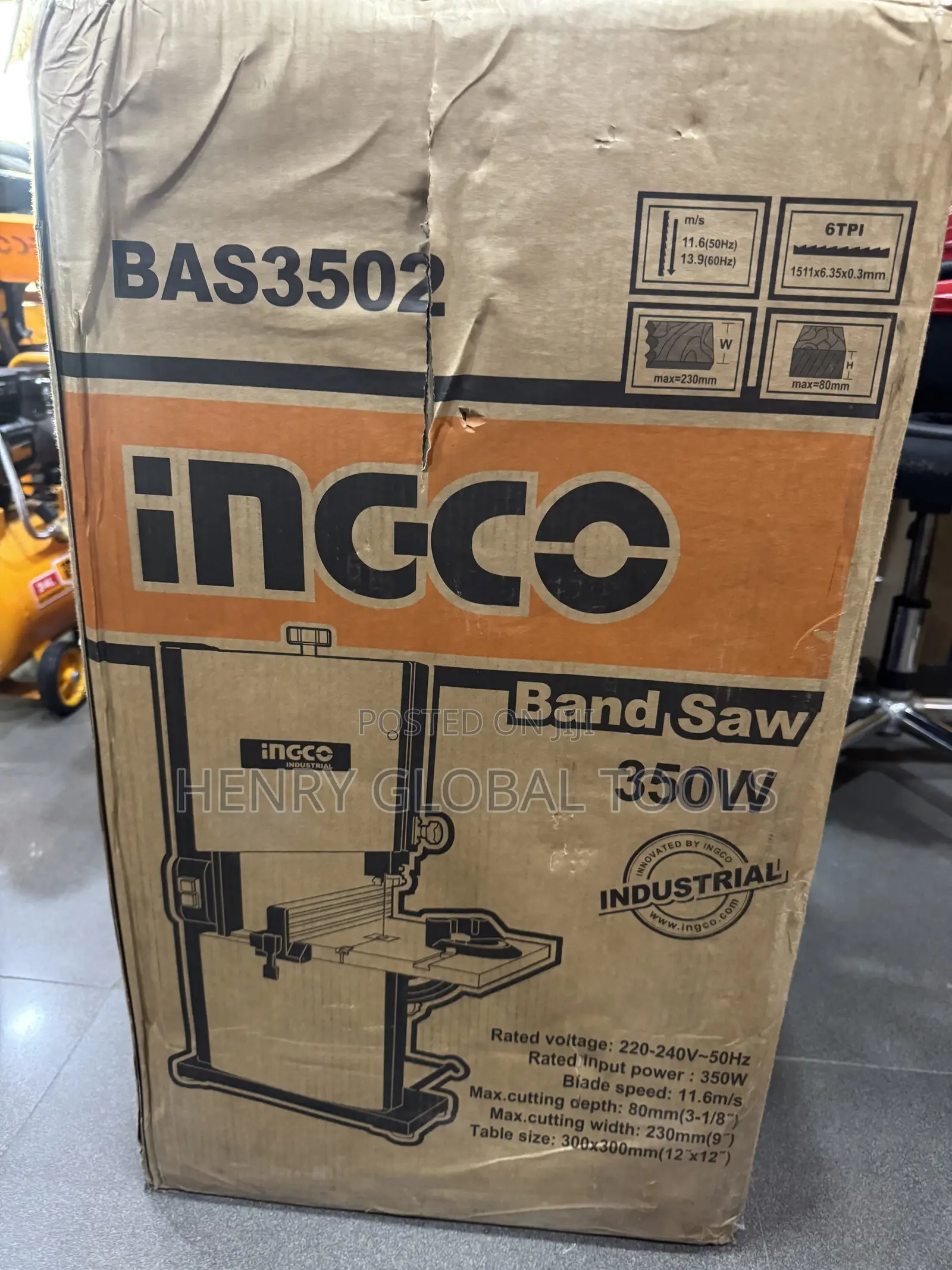 INGCO 350W Band Saw – BAS3502