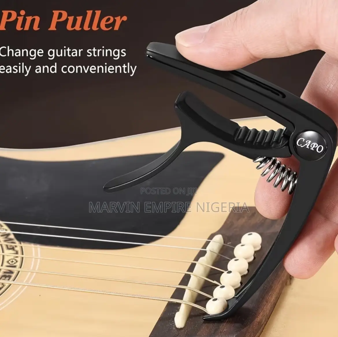 Guitar Capo With Picks*5 for Acoustic and Electric Picks Holder