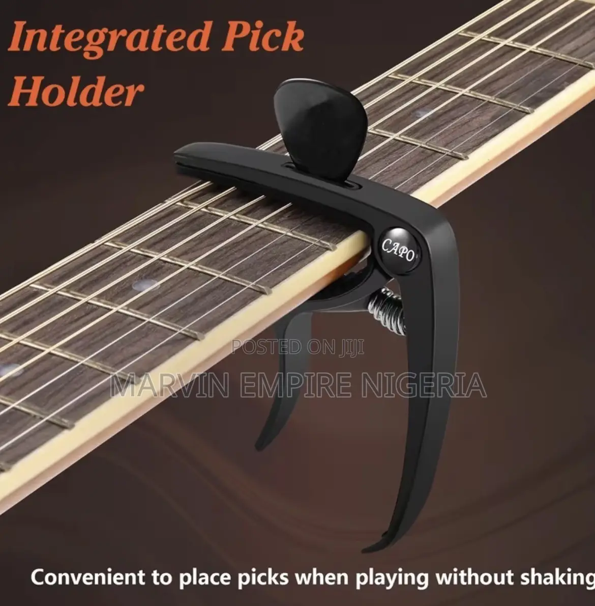 Guitar Capo With Picks*5 for Acoustic and Electric Picks Holder