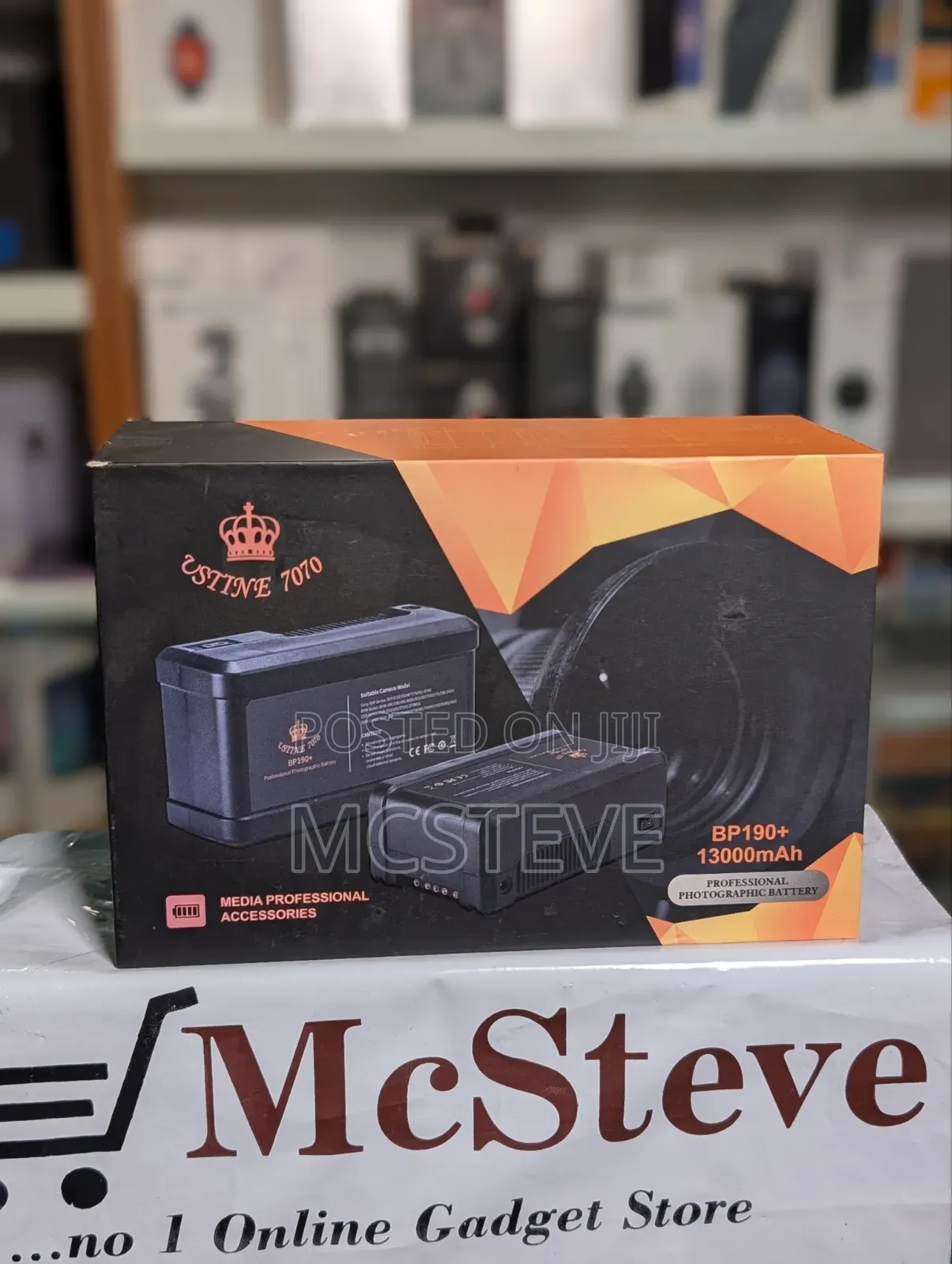 Ustine 7070 BP190+ 13000mAh v-Mount Professional Photographic Battery
