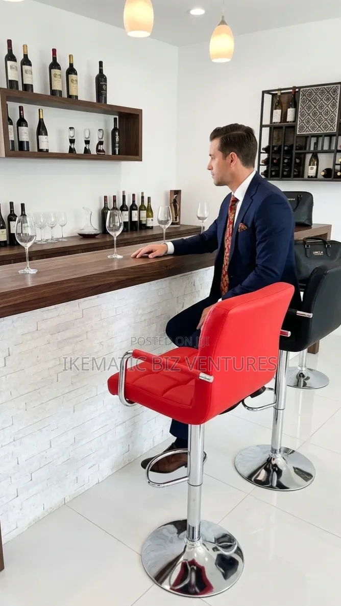 Adjustable Height Bar Stool With Backrest