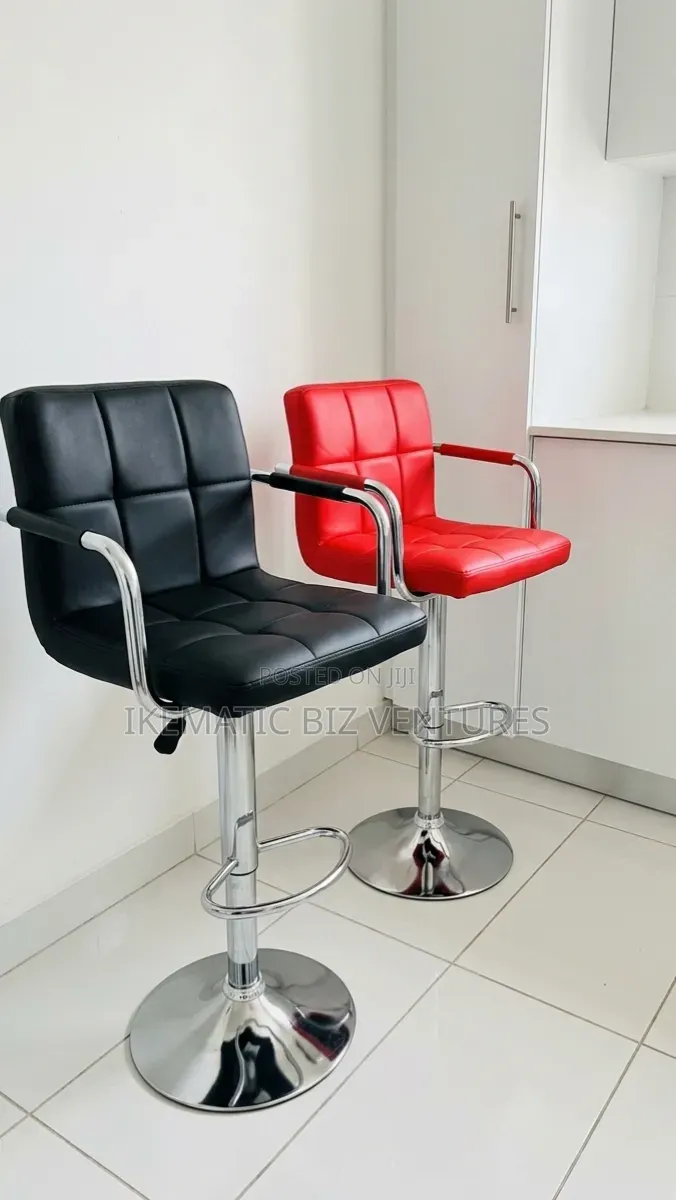 Adjustable Height Bar Stool With Backrest