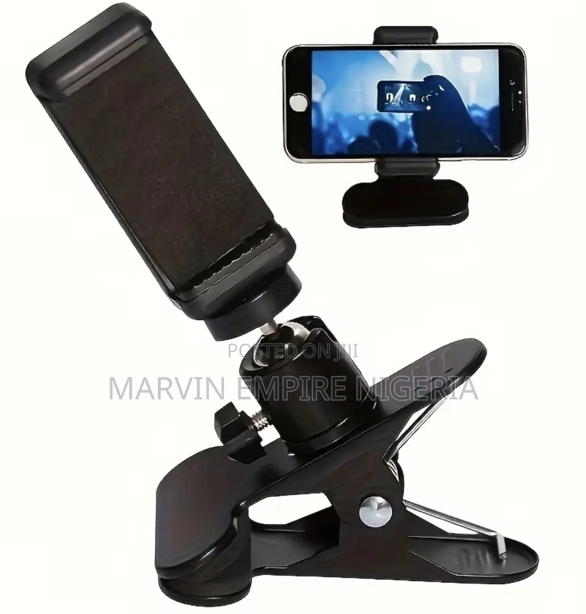 Portable Guitar Phone Holder Live Streaming Recording Instrument Clamp