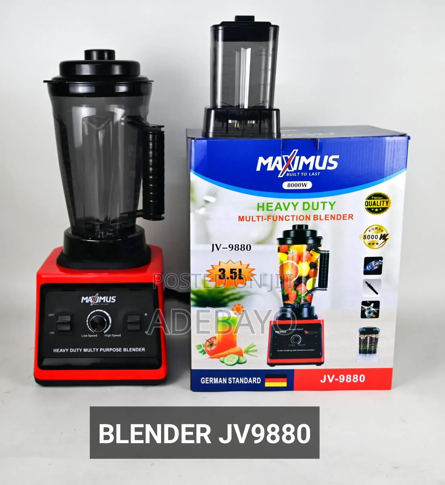 Maximus 8000w Heavy Duty Blender..