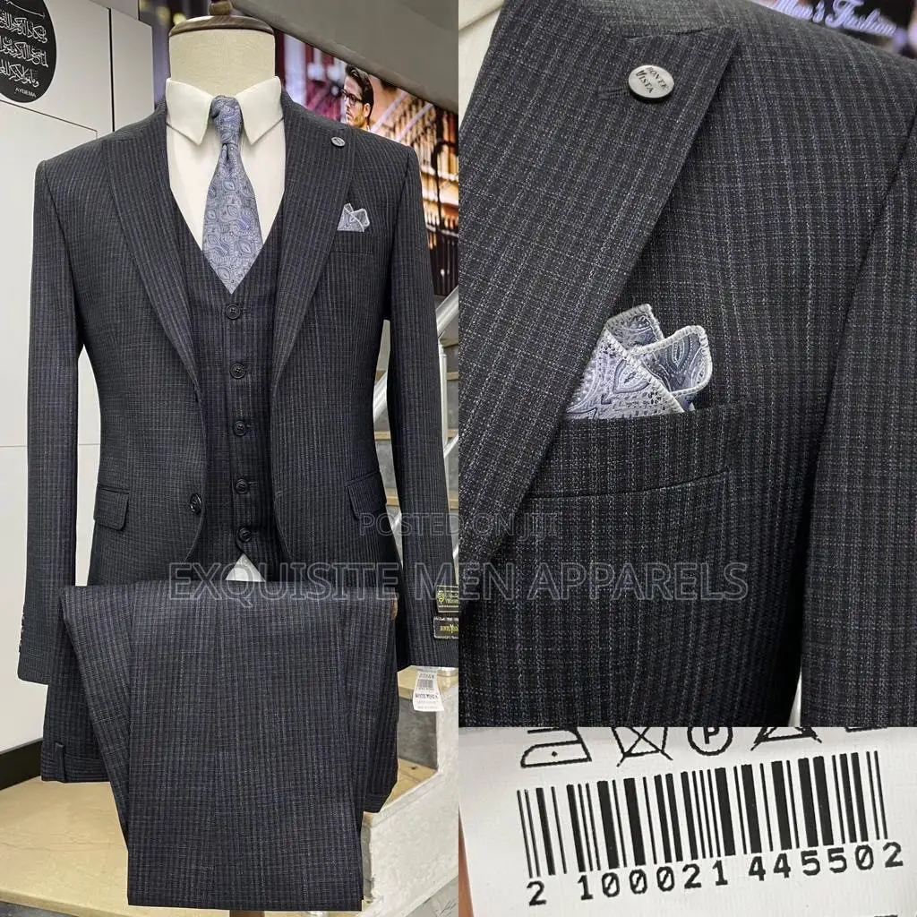 Bespoke Turkish Ramzotti Stripe Corporate Men Suit
