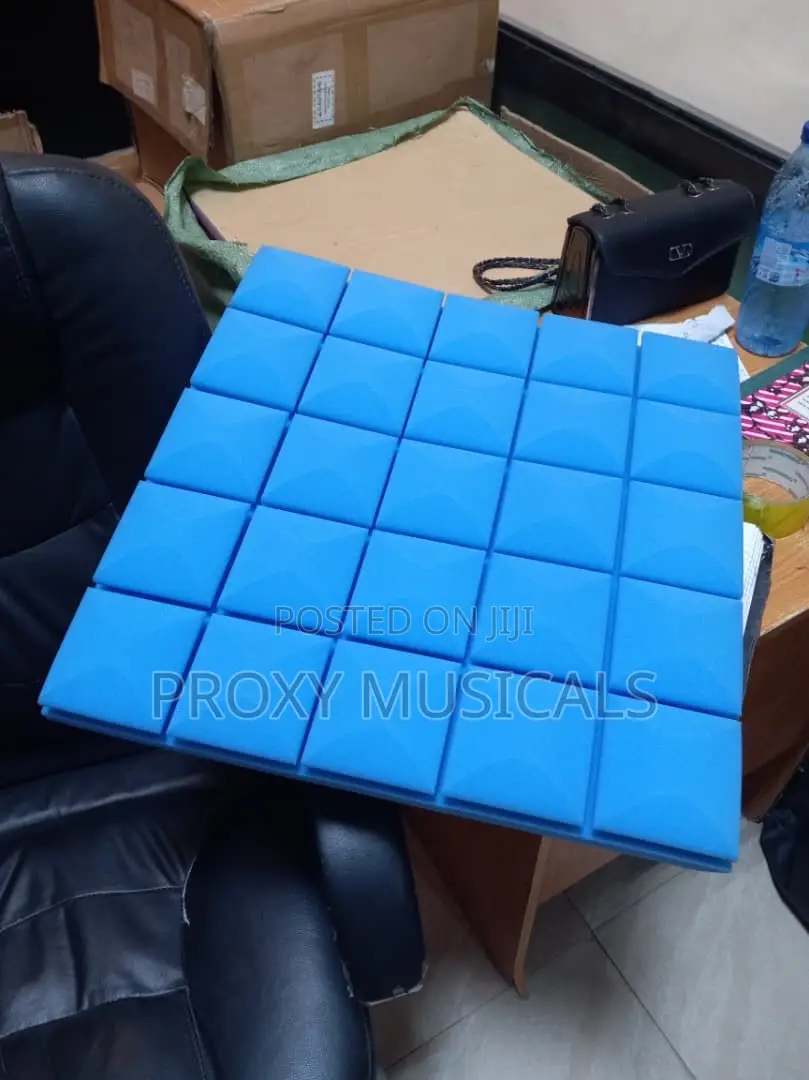 10-Piece High-Density Acoustic Foam Wall Panel Pack Blue