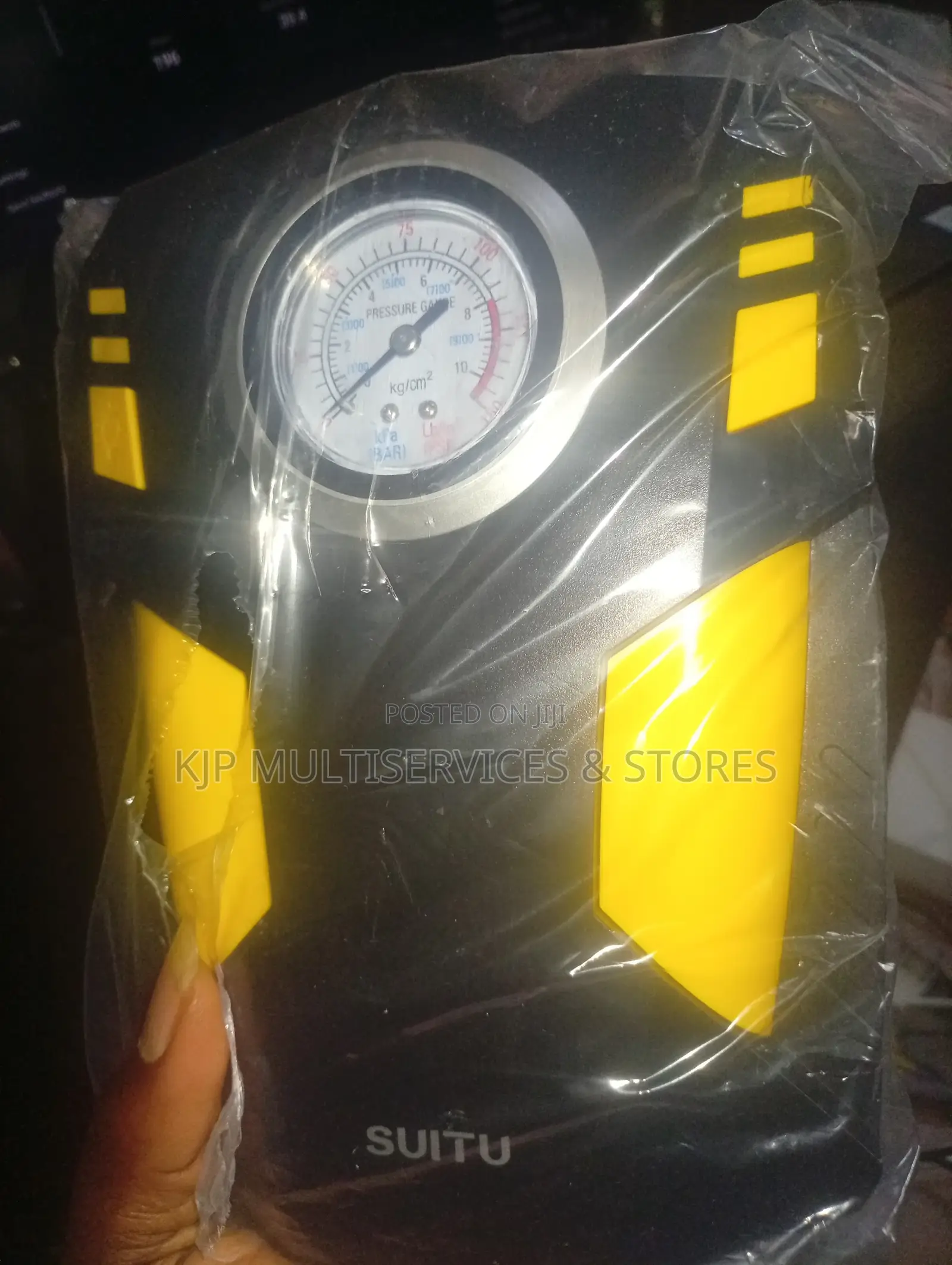 Original Car Tyre Pump (Pointer Gauge) (Original Suitu)
