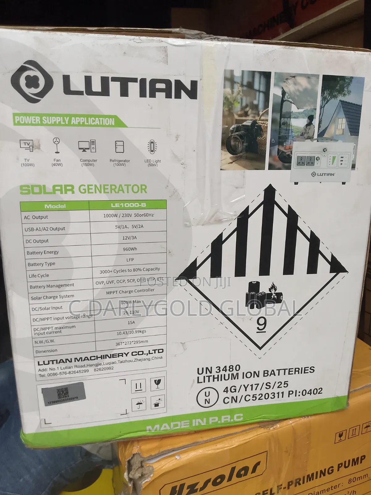 Lutian 960kwh Solar Generator/1000w Inverter