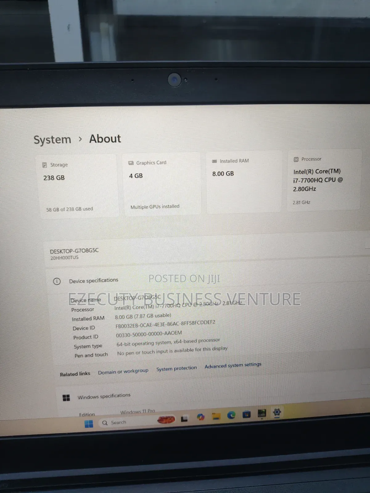Laptop Lenovo ThinkPad P51 8GB Intel Core i7 SSD 256GB