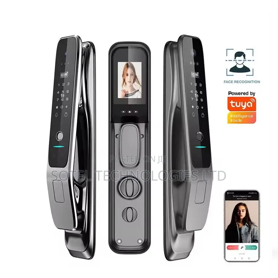 Smart Door Lock Face Recognition Fingerprint WiFi Tuya App