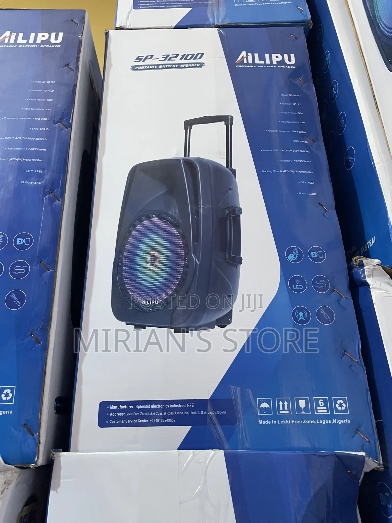 Ailipu SP-3210D Portable Battery Speaker - 12-Inch Speaker