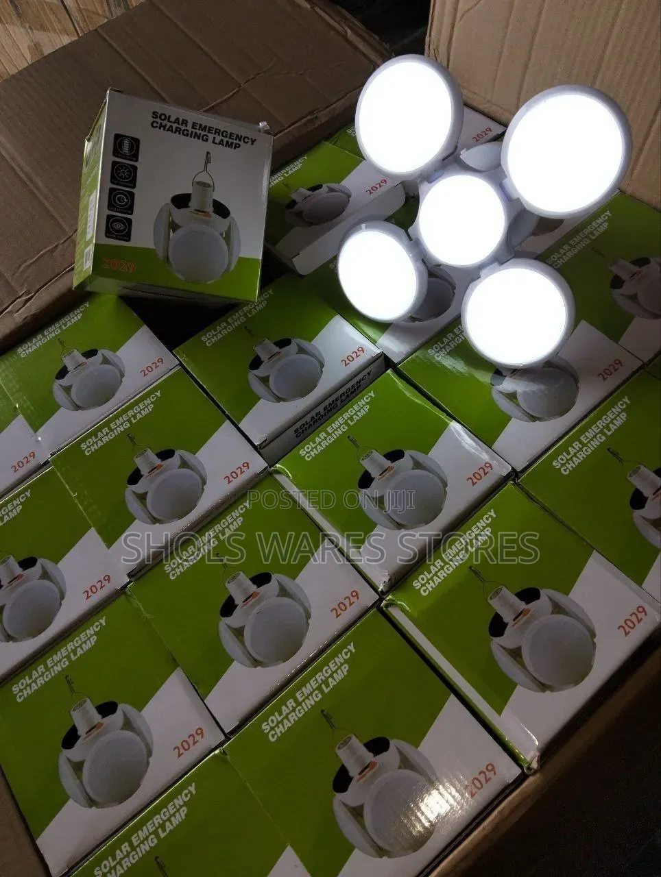 5 Face Solar Emergency Charging Camp Light