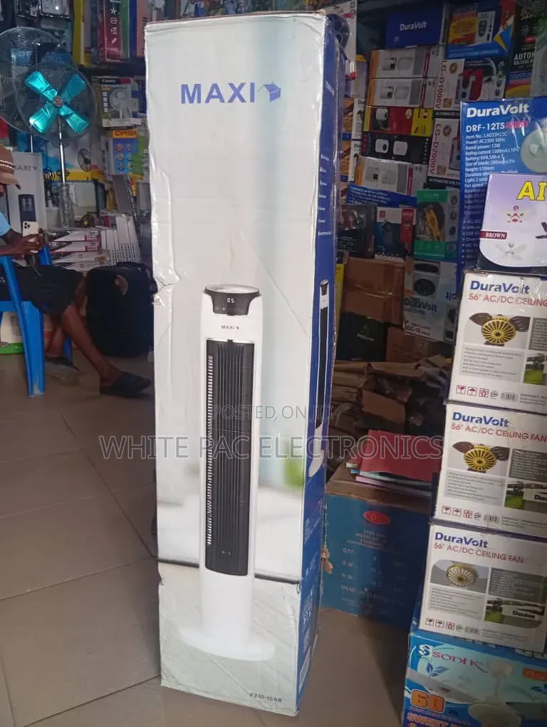 Maxi Tower 42"inch Nature Air Fan Heavy Air With Remote 1 Yrs Warranty