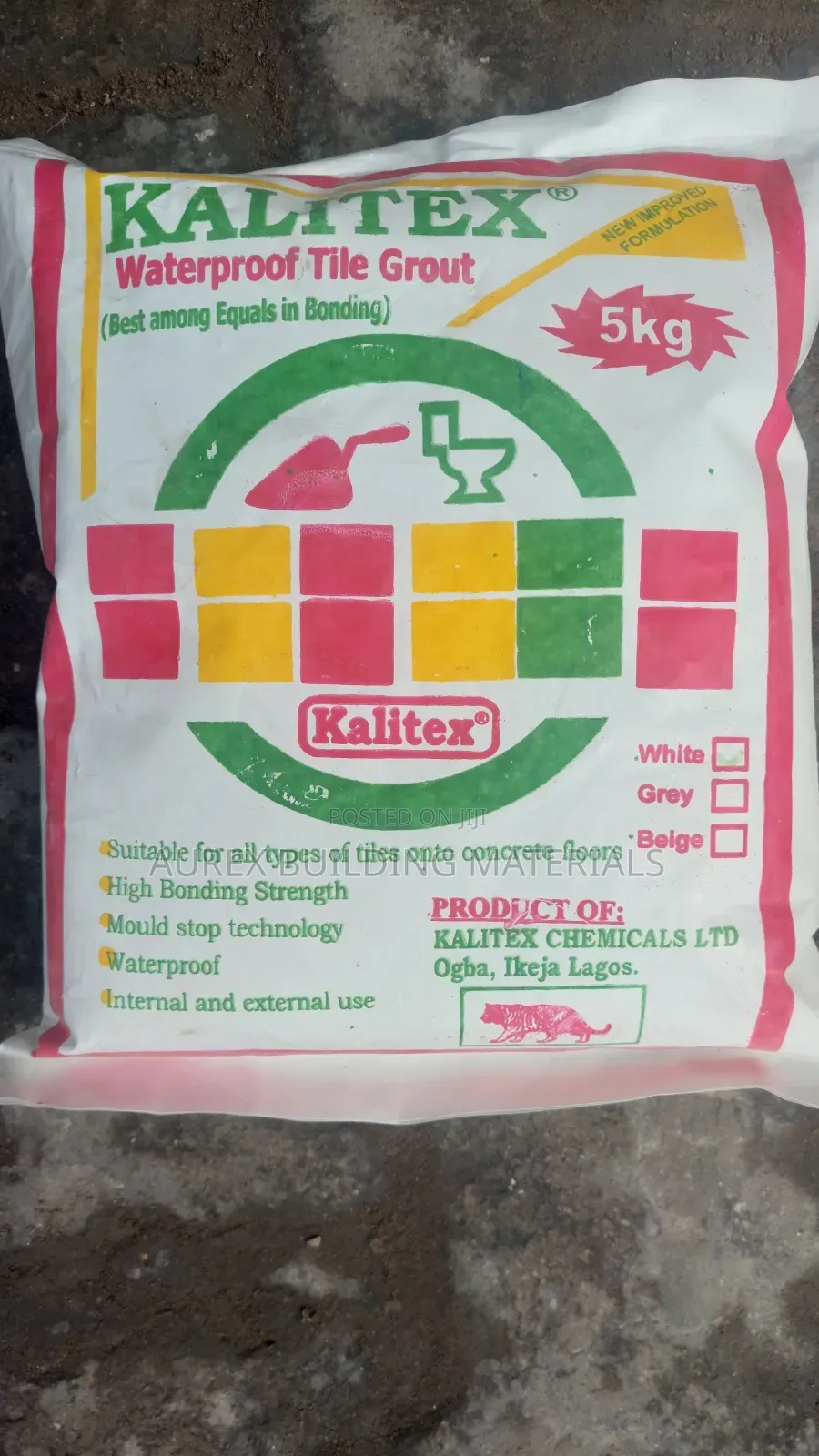 KALITEX Waterproof Tile Grout – 5kg