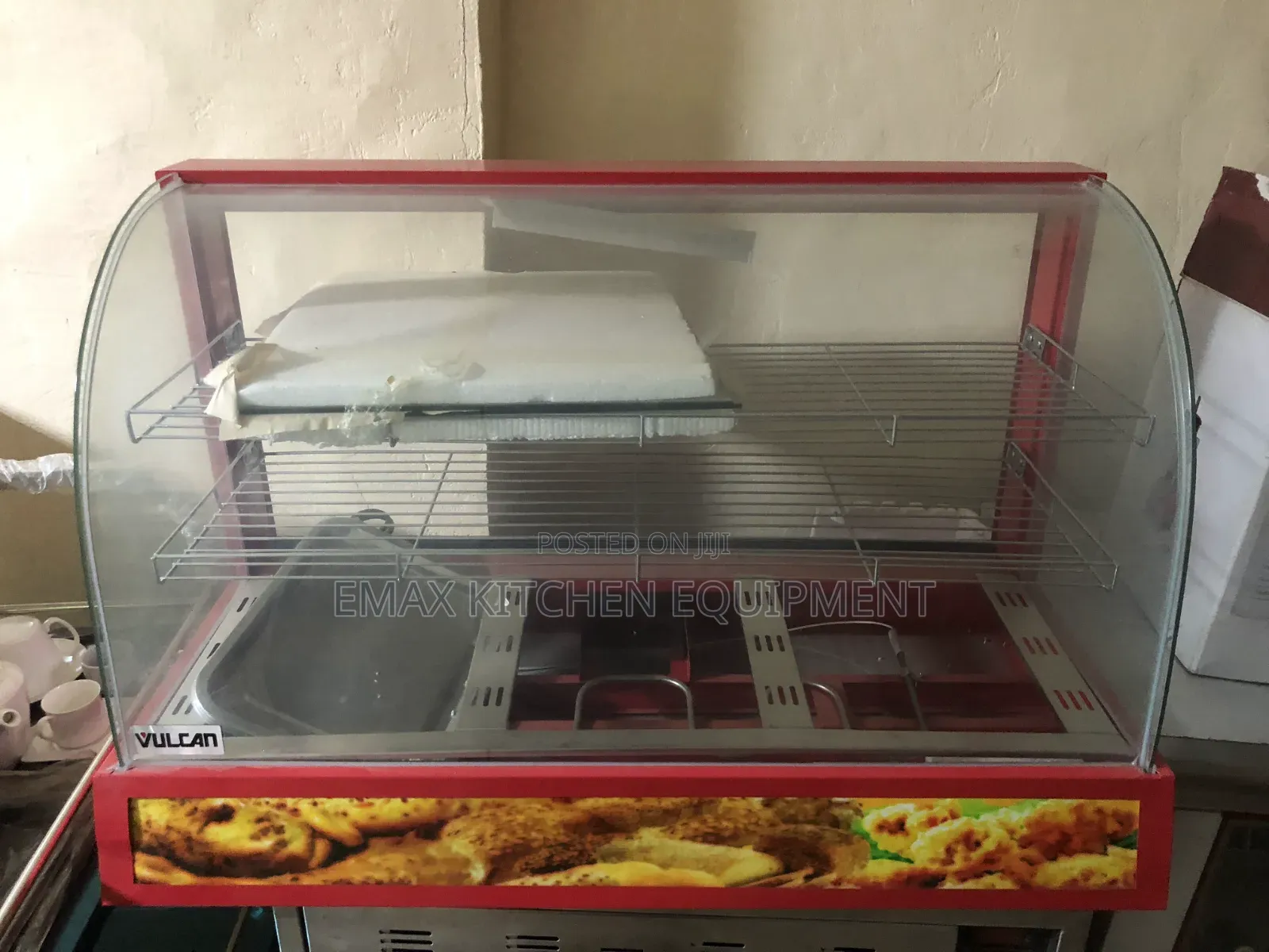 Red Snacks Warmer 3 Plate