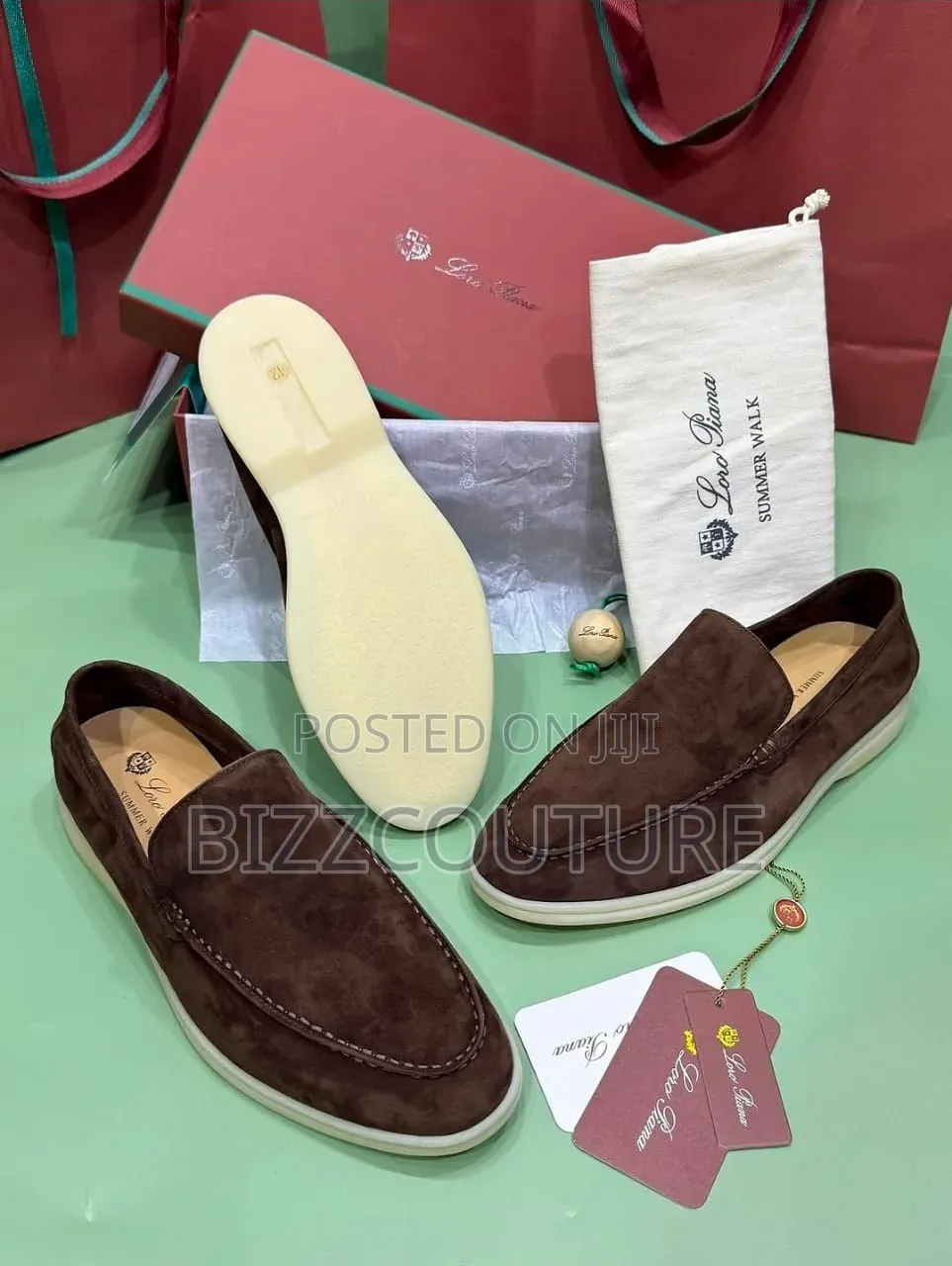 Original Loro Piana Summer Walk Loafers 100% Authentic Guaranteed