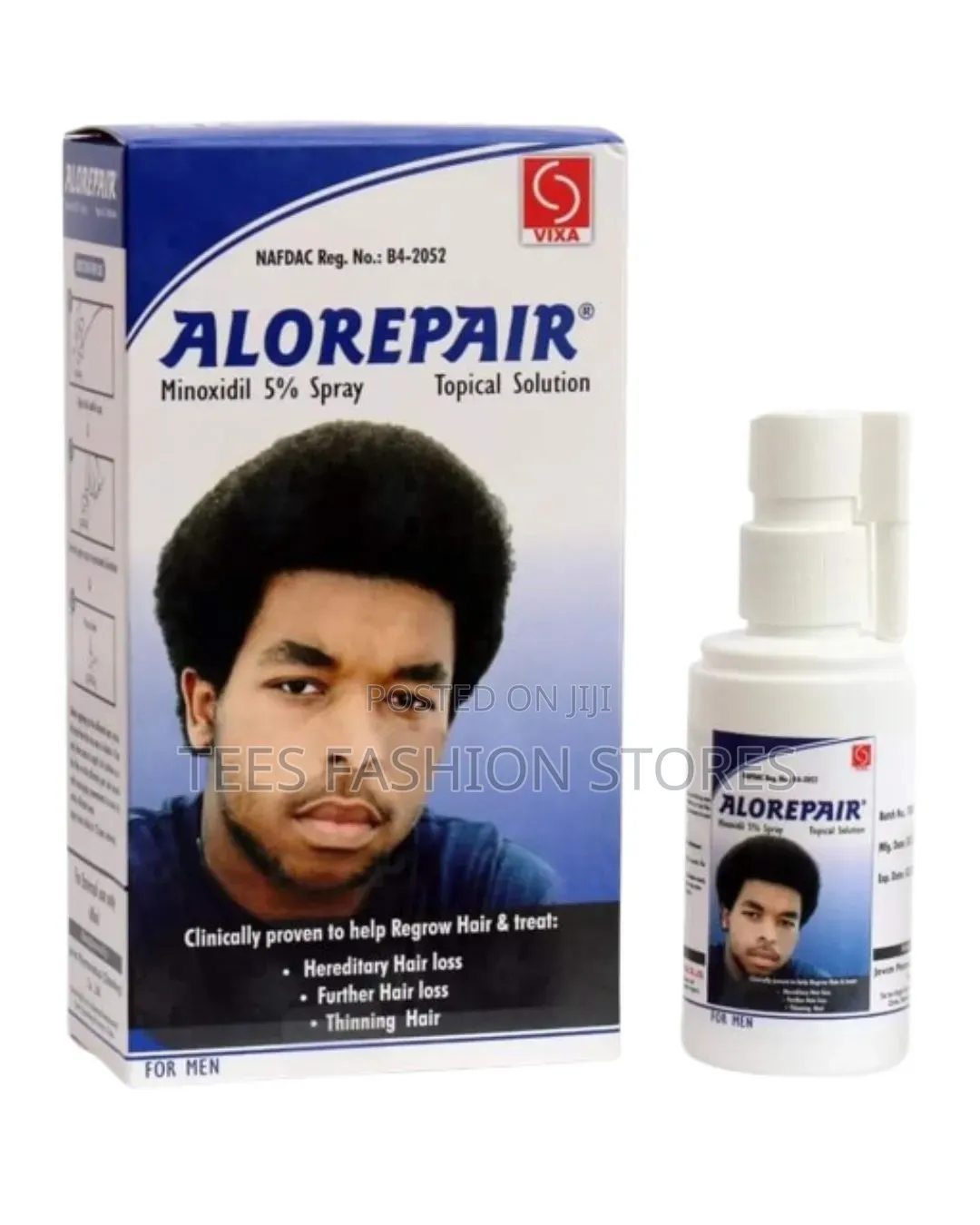 Alorepair Minoxidil 5% Spray - Thicker, Fuller Hair and Beard Growth