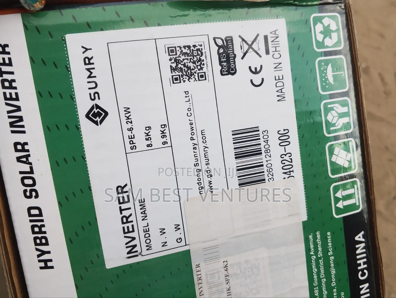 6.2kva 48v Sumry Solar Hybrid Inverter