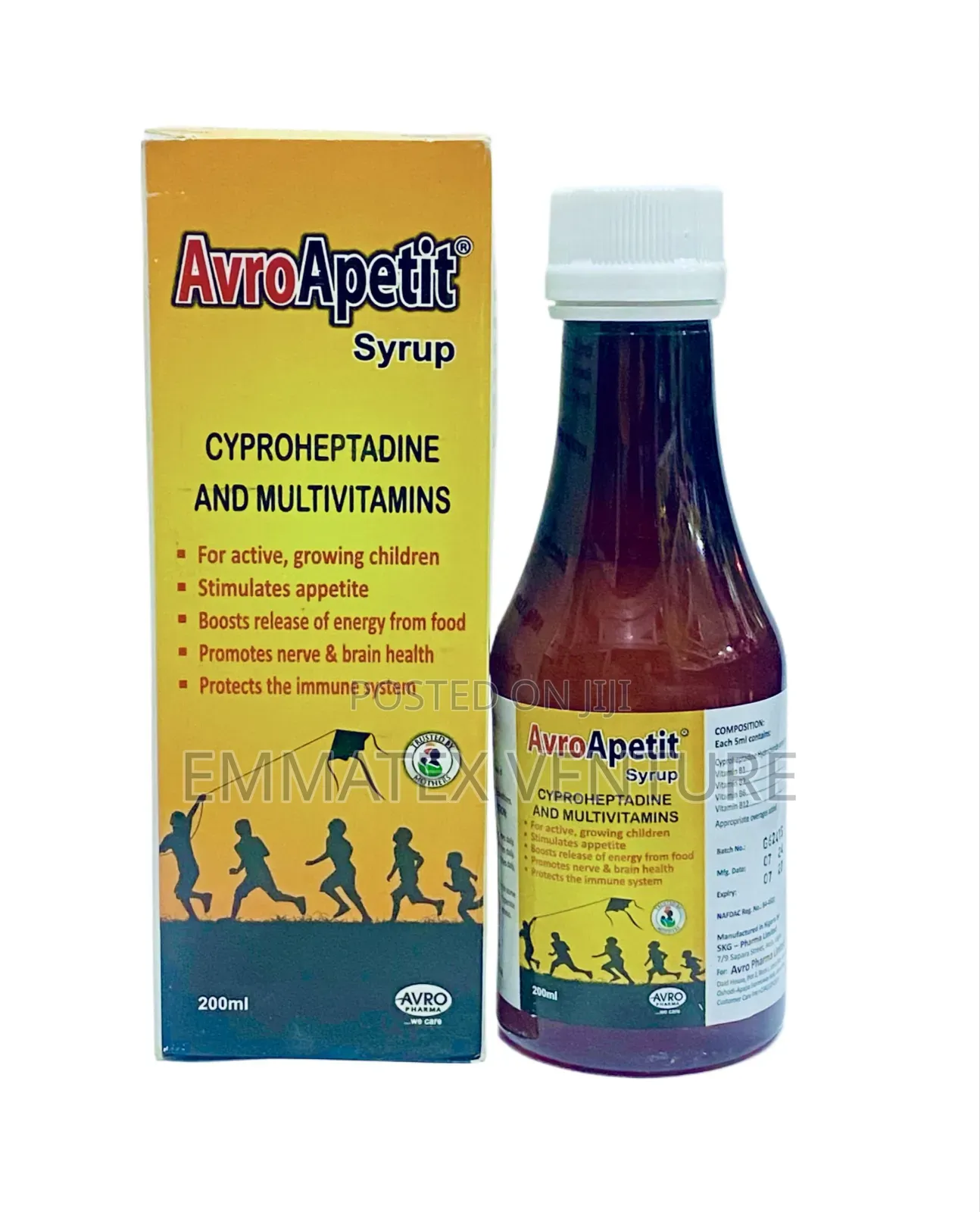 AvroApetit Syrup (Cyproheptadine) X200ml