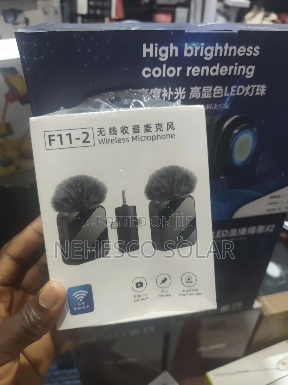 F11-2 Wireless Microphone for Phone & Camera