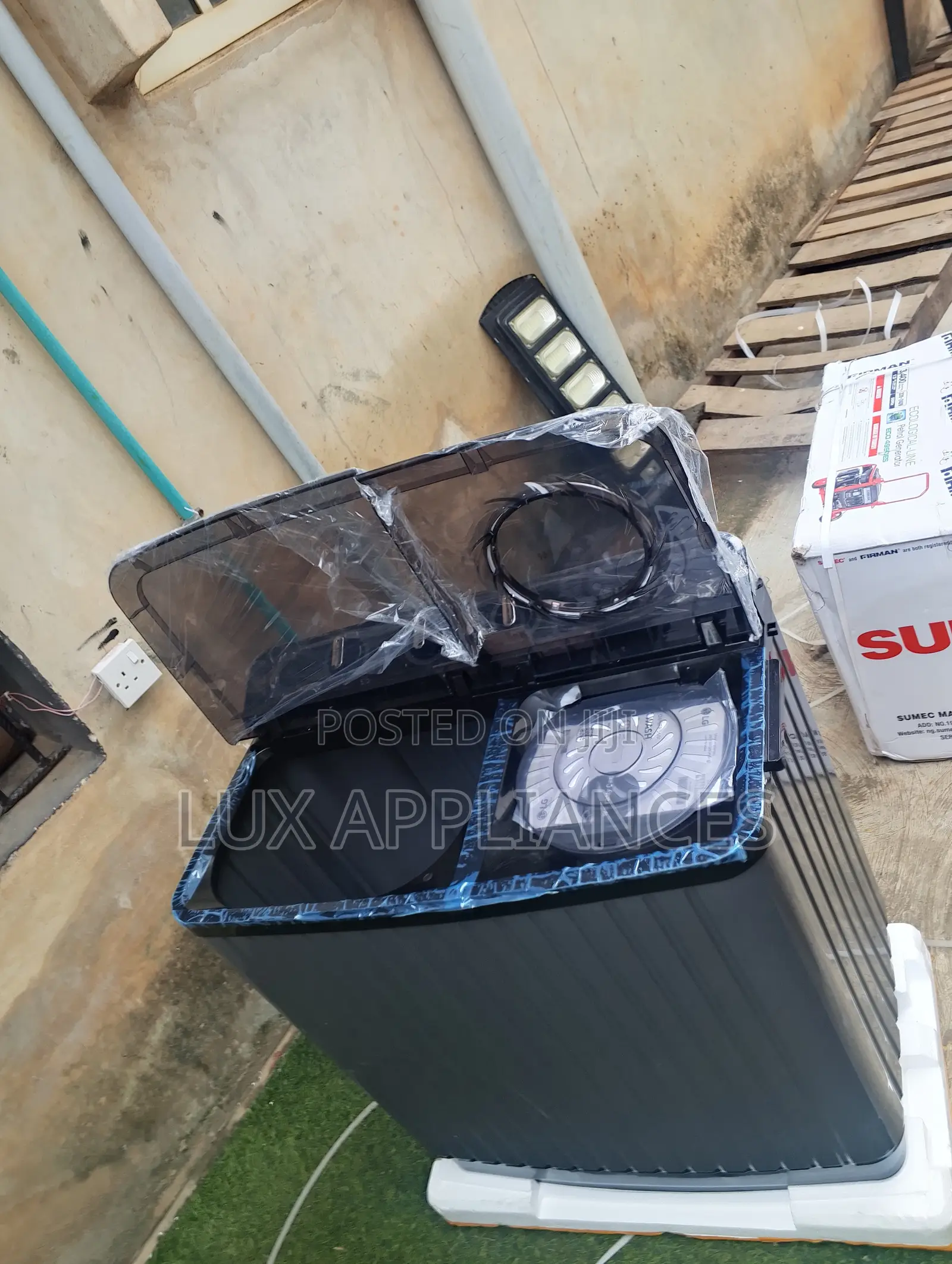 LG 8kg Twin Tub Washing Machine With Wind Jet Dry P800R3AGNC