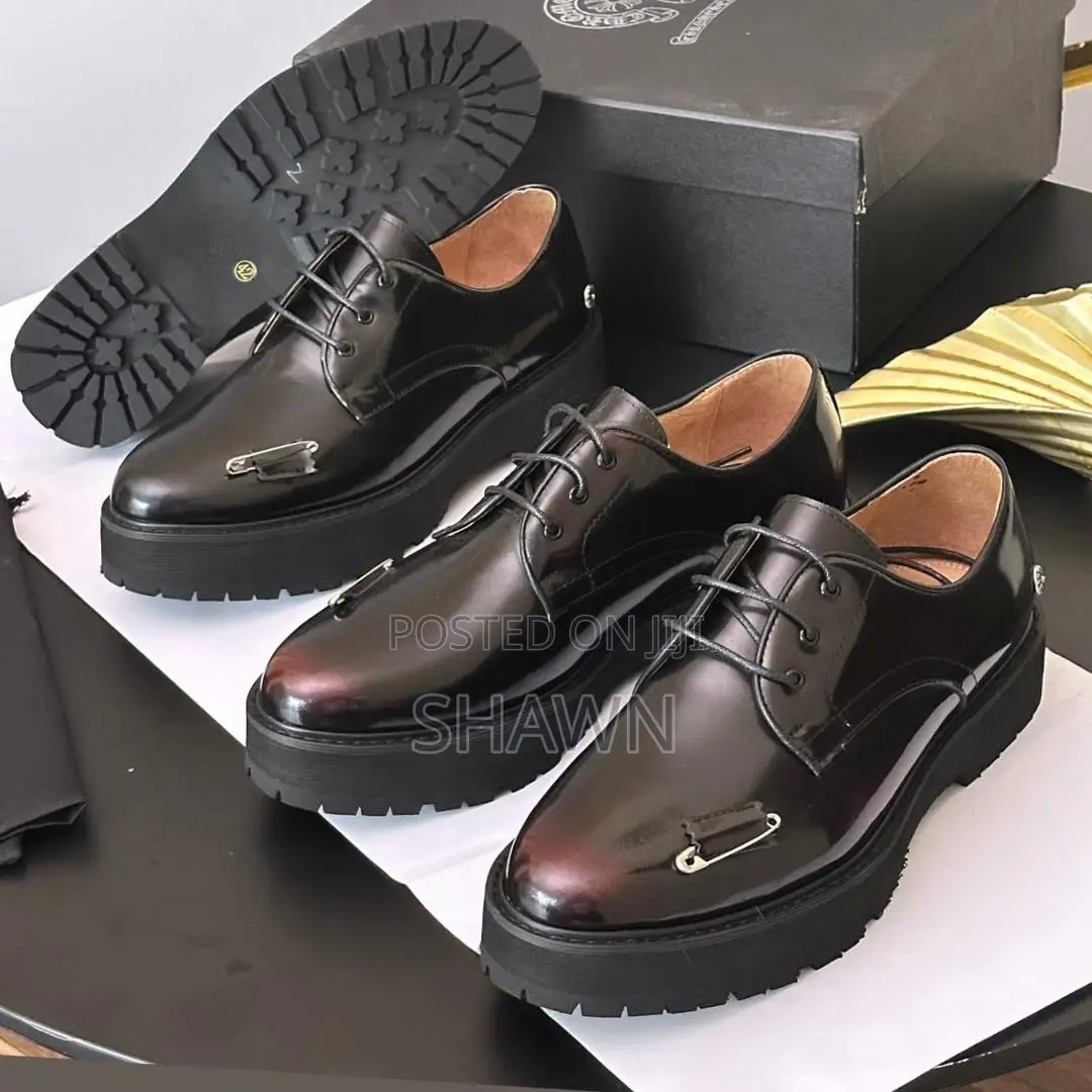 Chrome Hearts Patent Oxford Shoes