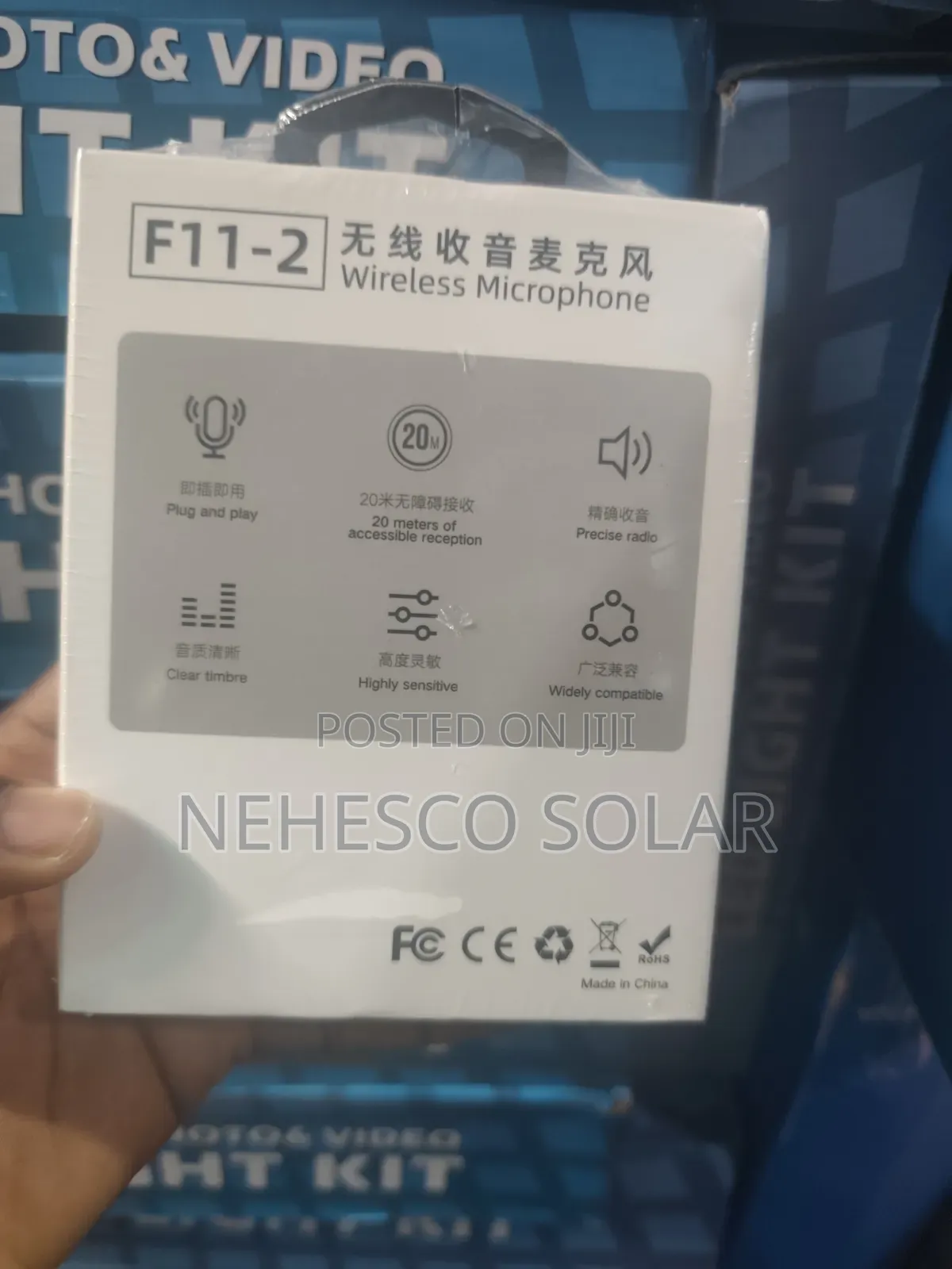 F11-2 Noise Reduction Wireless Lavalier Mic