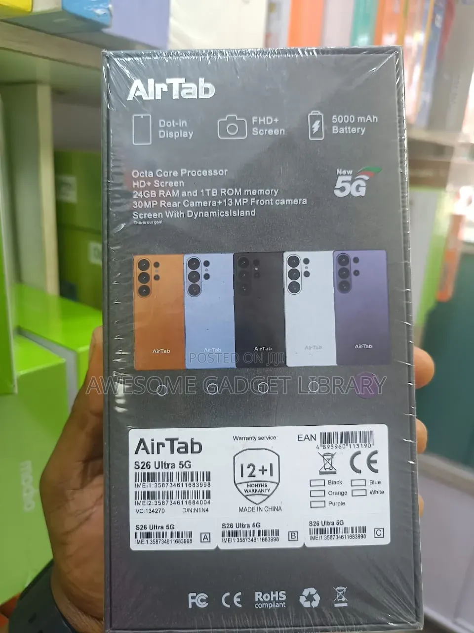 New AirTab S25 Ultra 5G 1 TB Black