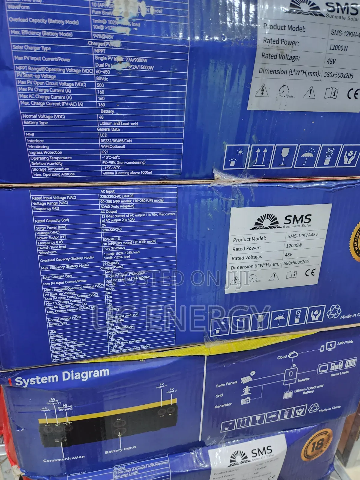 12kva 48v SMS Solar Inverter Hybrid
