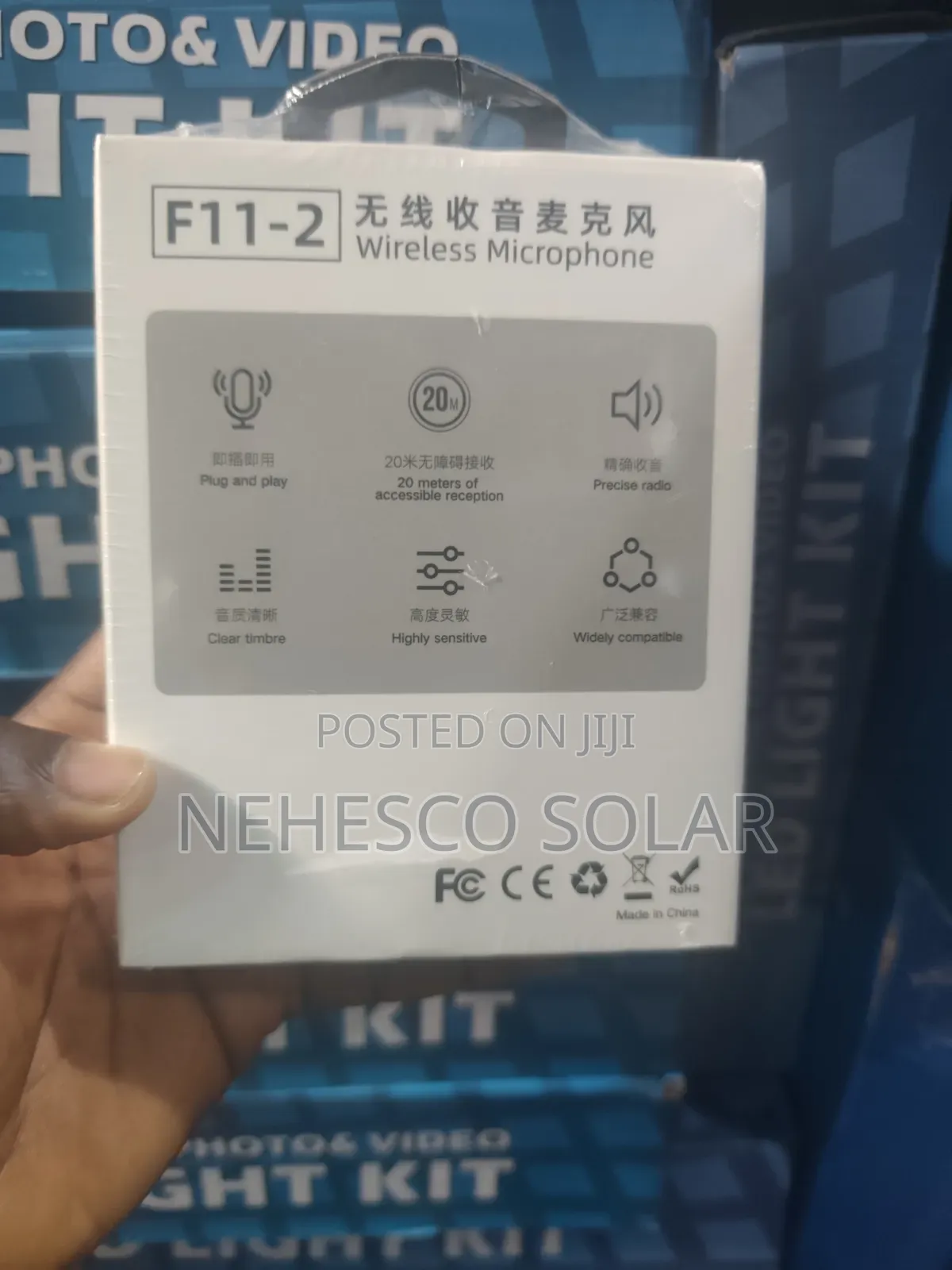 Portable F11-2 Wireless Microphone for Phone