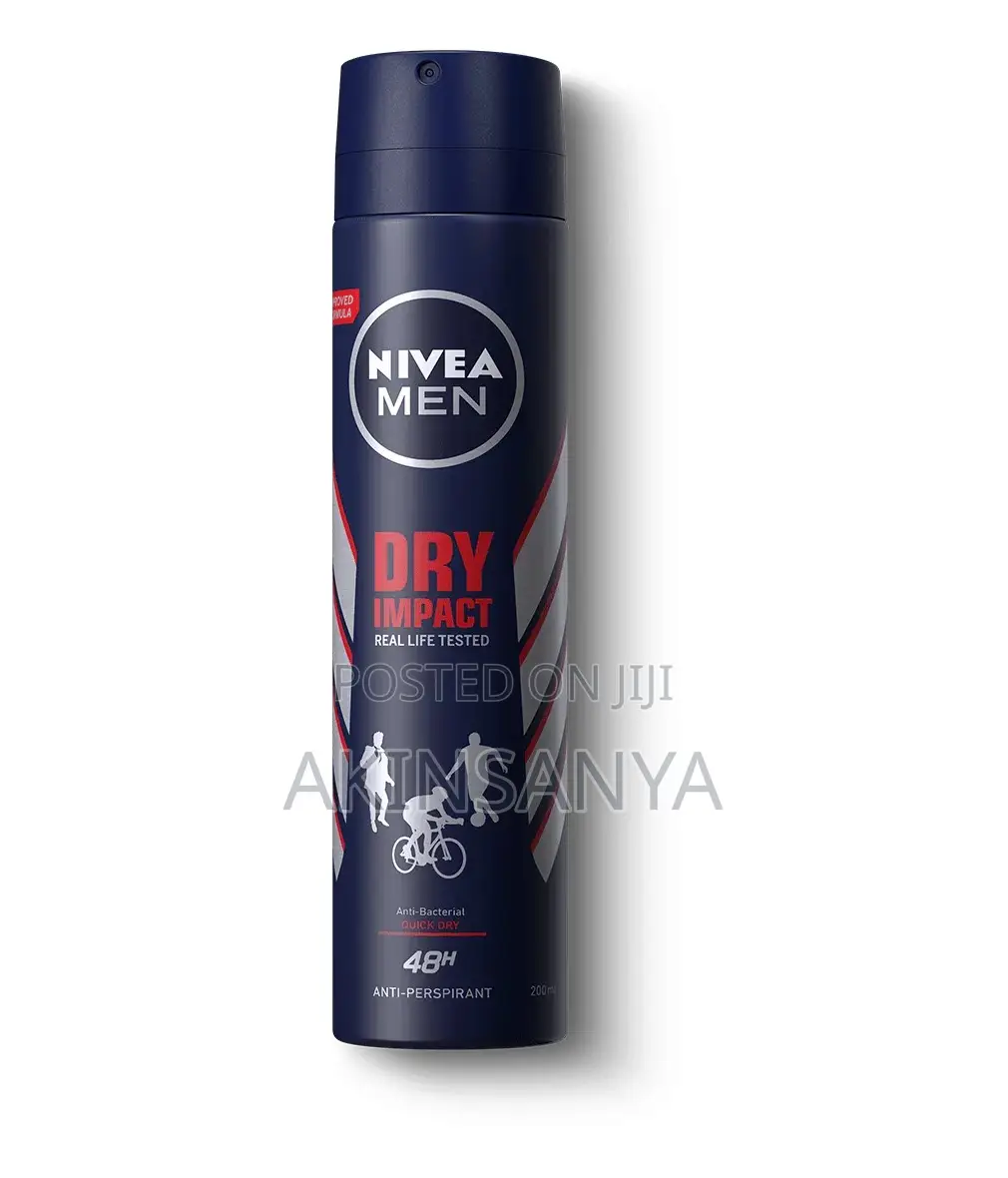 Nivea 48hrs Antiperspirant Boxy Body Spray for Men Dry Impact - 150ml