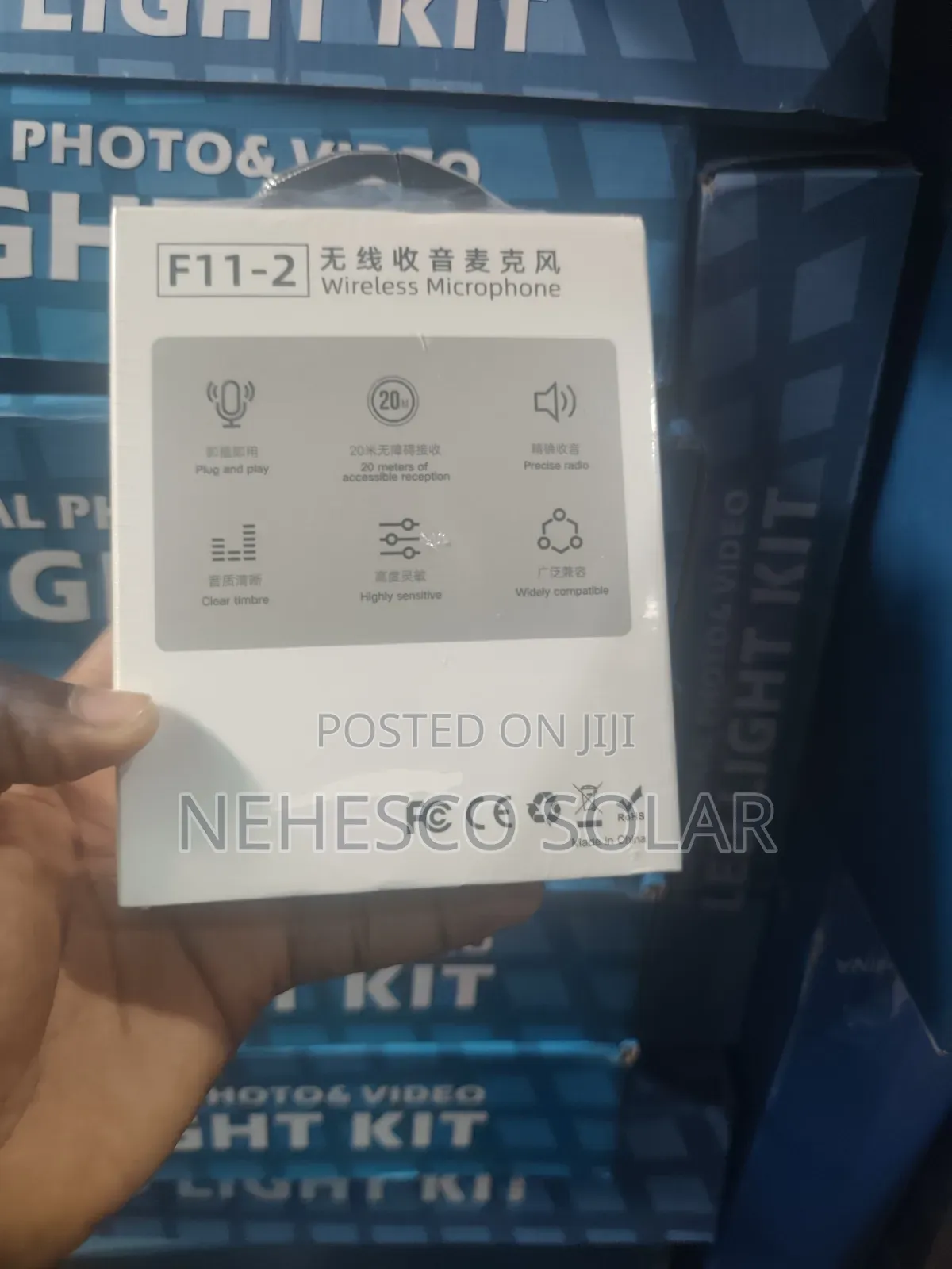F11-2 Noise Reduction Wireless Mic for Reels, TikTok & YouTube