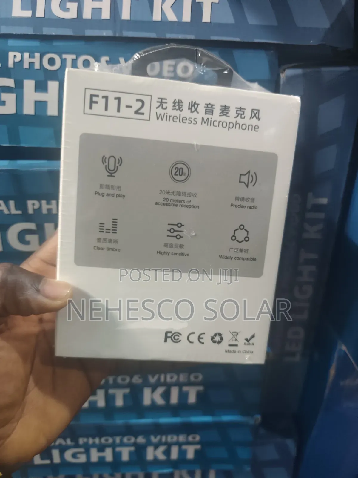 High Quality F11-2 Rechargeable Wireless Microphone