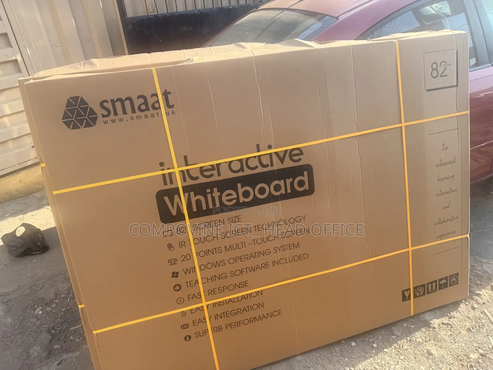Smaat Interactive White Board 82 Screen Size Ir Ouch Screen Technology