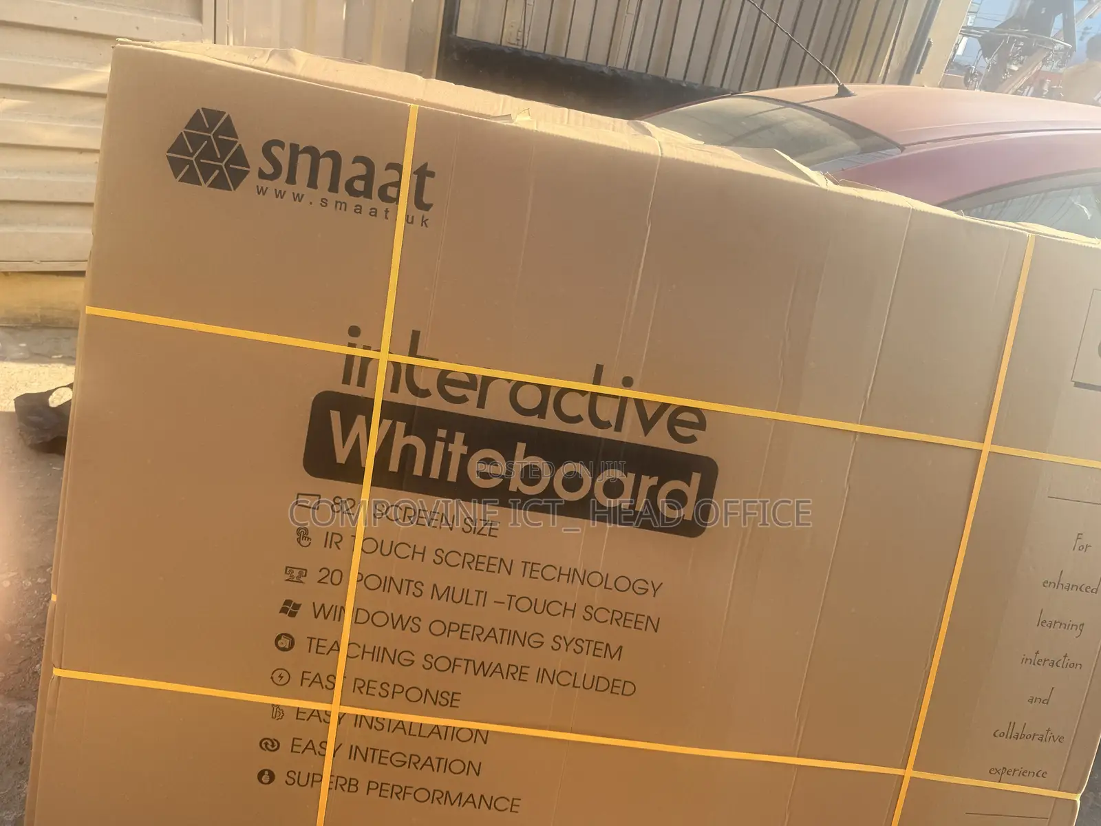 Smaat Interactive White Board 82 Screen Size Ir Ouch Screen Technology
