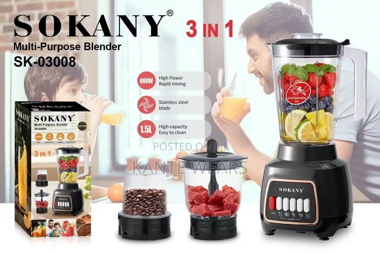 Sokany Blender 3 in 1 03008