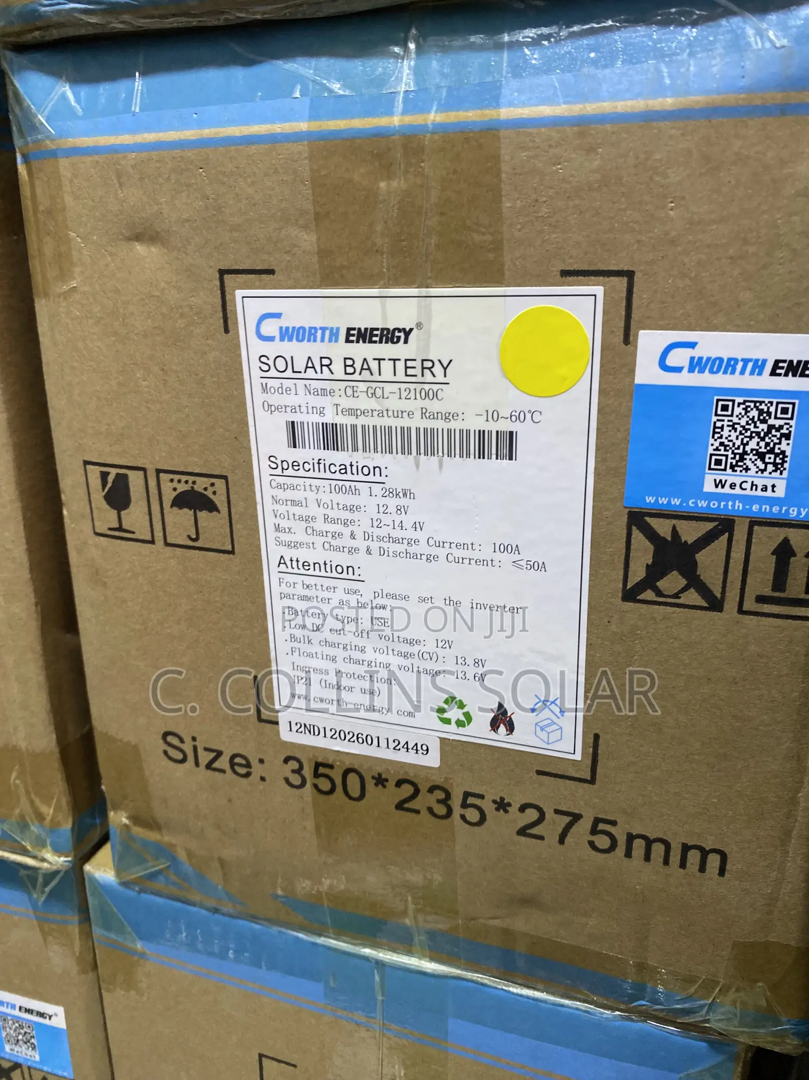1.5kwh ,2.5kwh and 3.5kwh Cworth Lithium Battery Available