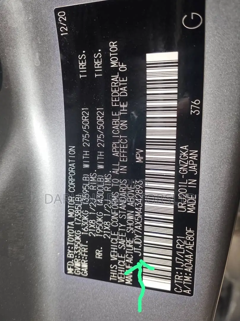 Lexus LX 570 (5 seats) AWD 2021 Gray