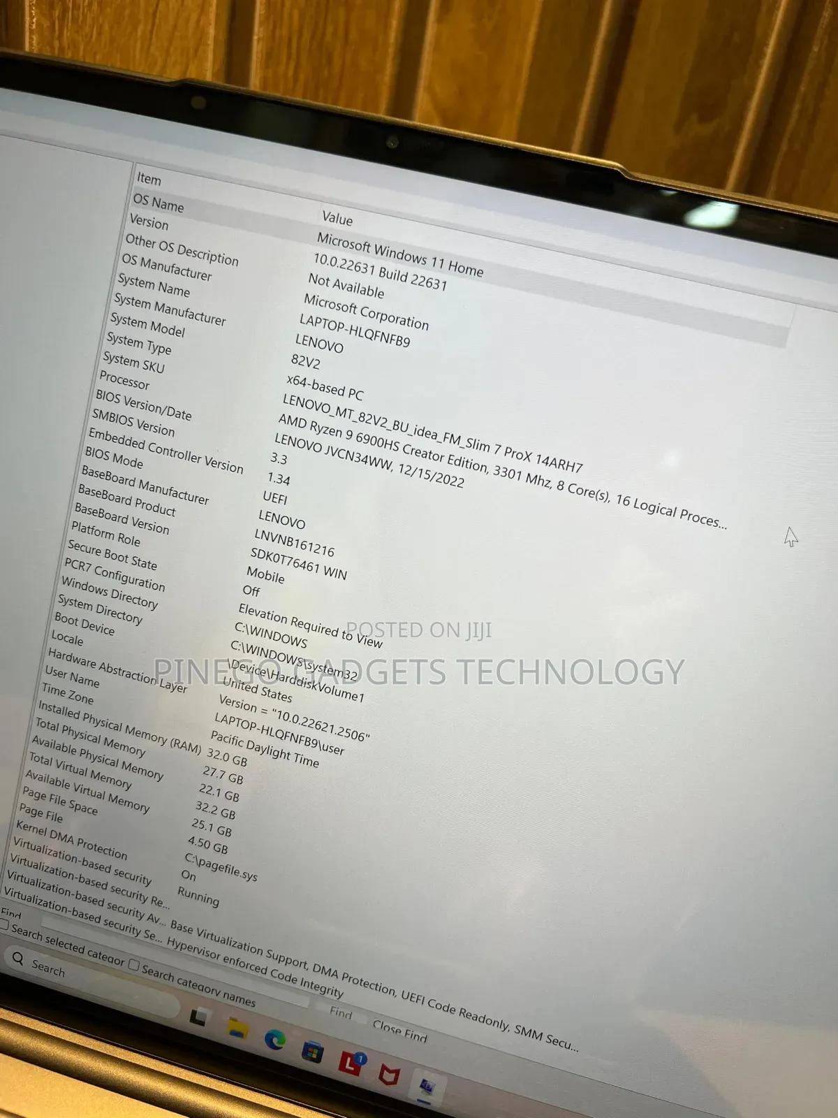 Laptop Lenovo Legion Slim 5 32GB AMD Ryzen 9 SSD 1T
