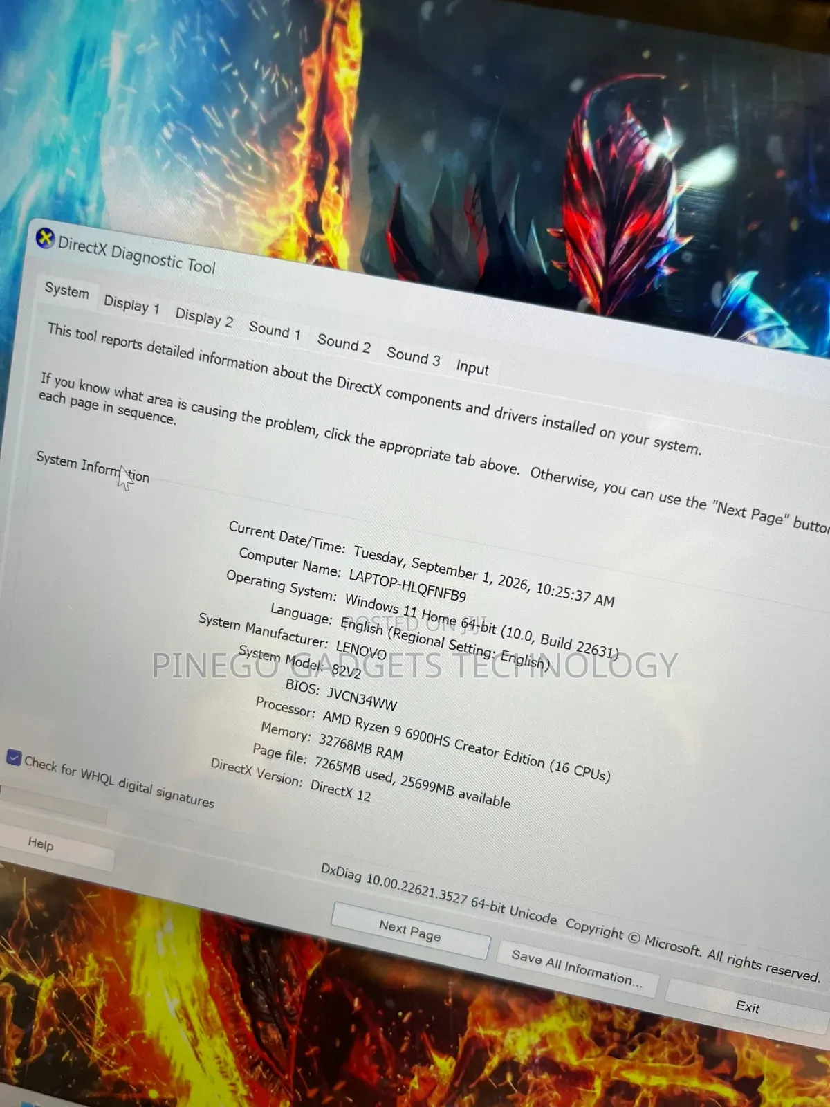 Laptop Lenovo Legion Slim 5 32GB AMD Ryzen 9 SSD 1T